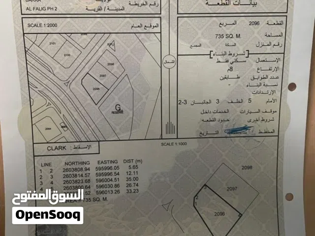 ارض للبيع بركاء الفليج