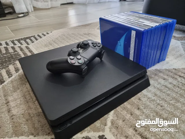 PS4 slim with 1 TB and 72 plus games