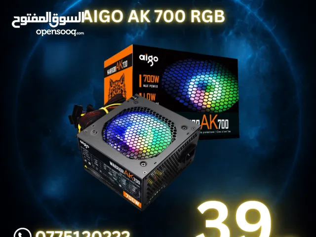 مزود طاقة AIGO AK700 RGB أصلي بقدرة 700 واط مزود طاقة AIGO AK700 RGB أصلي بقدرة 700