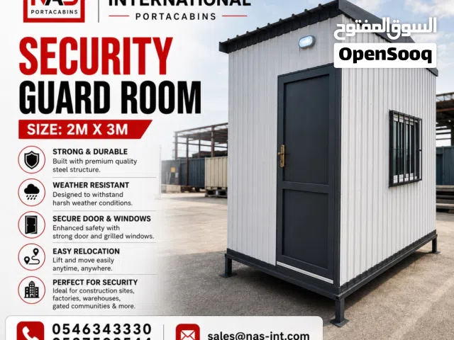 Security Guard Room 2M x 3M  Portable Cabin  Ready Stock
