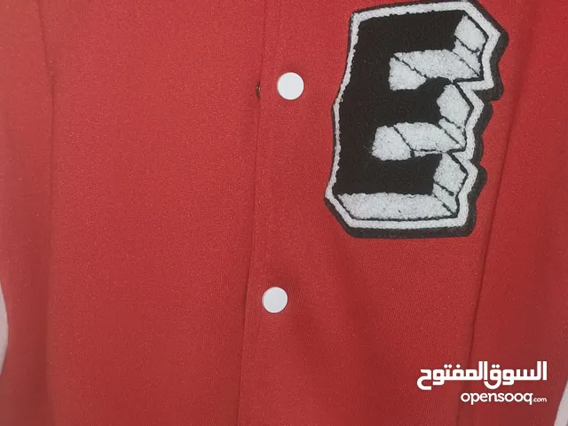 Red Varsity Jacket Unisex جاكيت  فارستي احمر