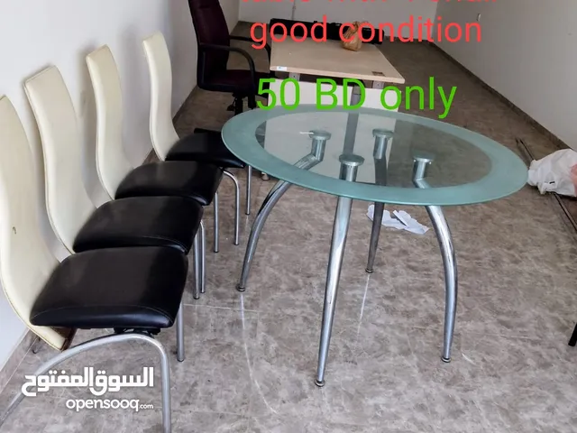 Tempered Glass dining table with 4 chair