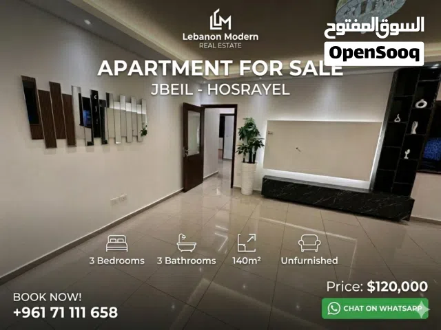 Super Deluxe Apartment for Sale located in Jbeil-Hosrayel