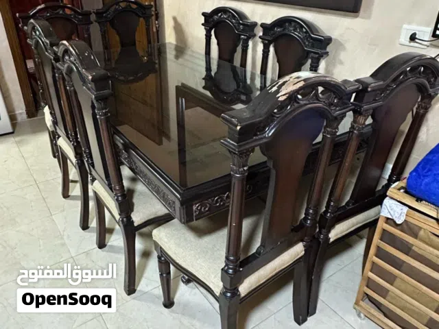 طقم طاولة سفرة مصري و 8 كراسي كامل التفاصيل في الوصف