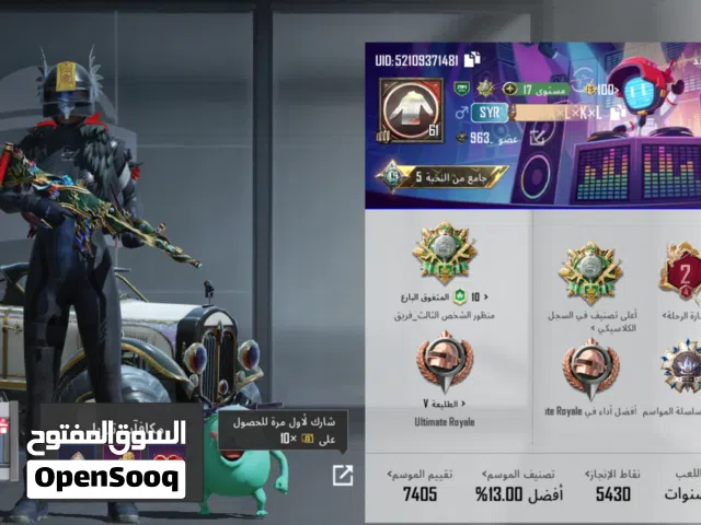 Pubg Accounts and Characters for Sale in Deir Al-Zor