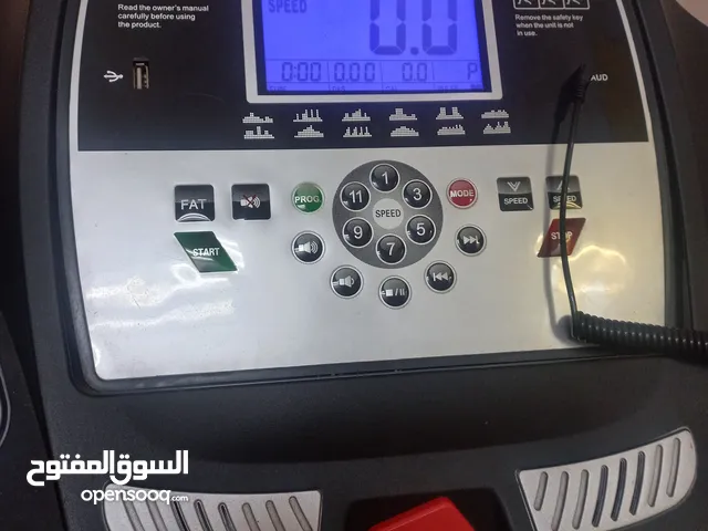 Electrical Treadmil with messager 2 dumbells and stretching rope