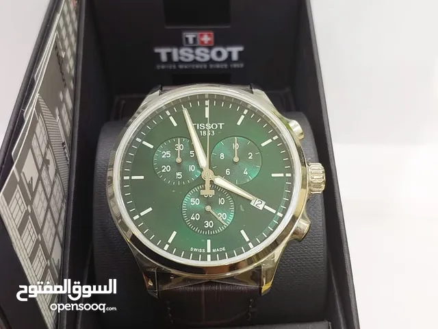 Tissot Chrono XL Classic Green Dial & brown leather strap