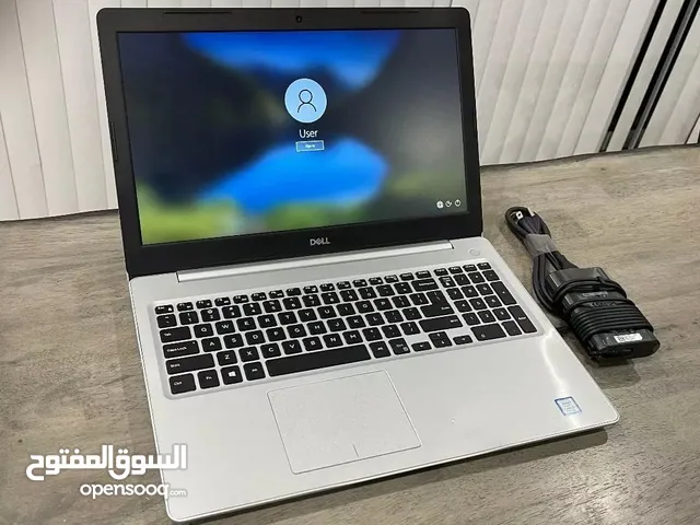 لابتوب Dell لون سلفر مميز ، نظيف جداً، شاشة تتش، الجيل الثامن