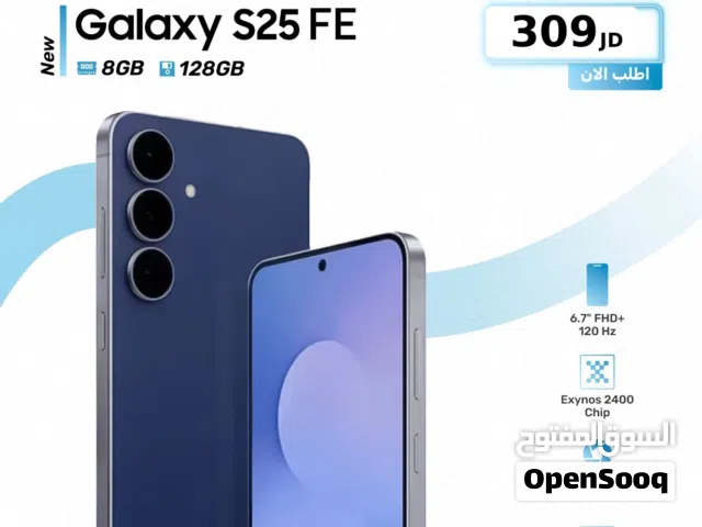 Samsung Galaxy S25 FE 128GB Black جديد امريكي بسعر قوي