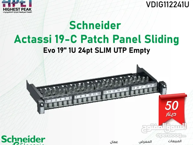Schneider Actassi 19-C Patch Panel SlidingEvo 19" 1U 24pt SLIM UTP Empty