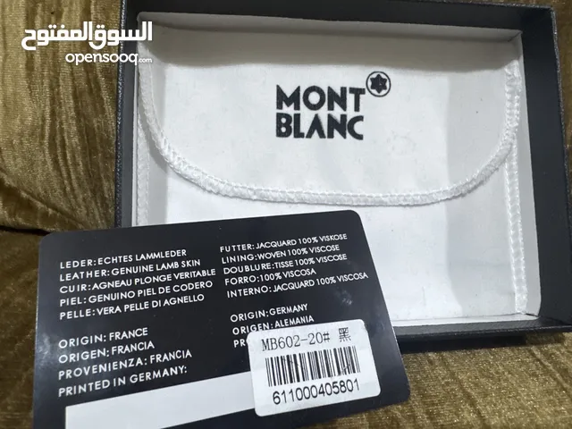 محفظة رجالي ماركةً (مونت بلاك )اصلية جديدة تحتوي على جميع اغراضها غير مستعملة