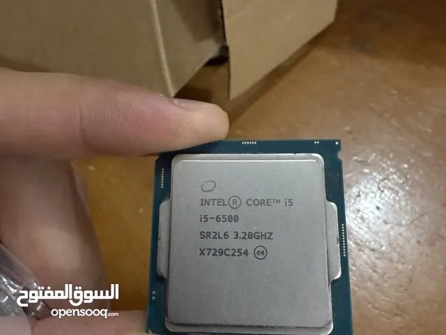 معالج core i5 6500 الجيل السادس ومبرد هوائي انتل بحالة ممتازة (core i5 6500)