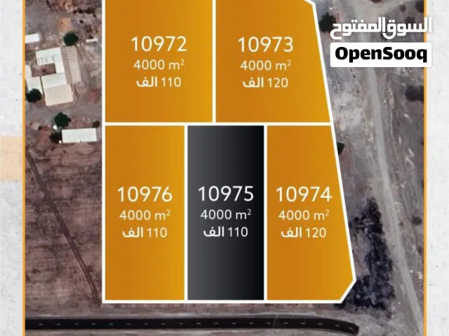 للبيع مخطط الفليج الزراعي ممتازة في بركاء الفليج الجنوب مساحات كبيرة  ، المساحة لكل قطعة زراعية 400
