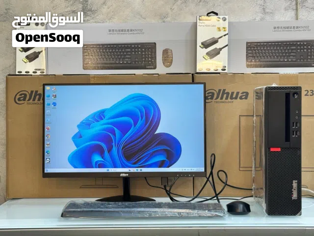 كمبيوترات كور اي فايف جيل سابع مع شاشات 24 انش جديده بلكرتونه