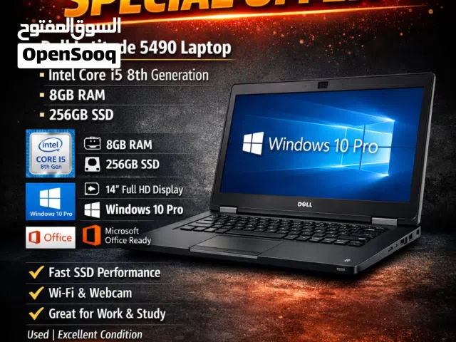 Dell Core i5 8th Gen Laptop 8GB RAM 256GB NVMe SSD 14” FHD – Great for Work & Study – Call / WhtsApp