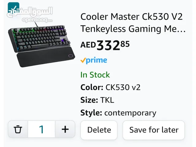 Cooler master ck530 v2 (red switch) gameing keyboard
