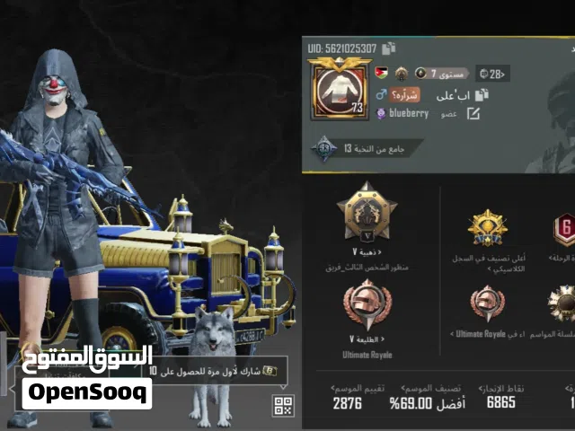 حساب ببجي قوي نوعا ما للبيع بسعر ممتاز