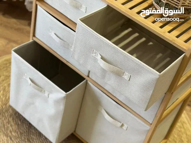مع خزانة البامبو بـ6 أدراج قماشية متينة تصميم طبيعي وراقي يناسب جميع الديكورات .