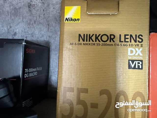 عدسة نيكون nikon للبيع جديدة 55-250 و sigma 70-300 جديدة