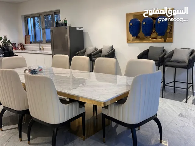 Original top marble direct table for sale with 9 chair good condition anyone interested please text