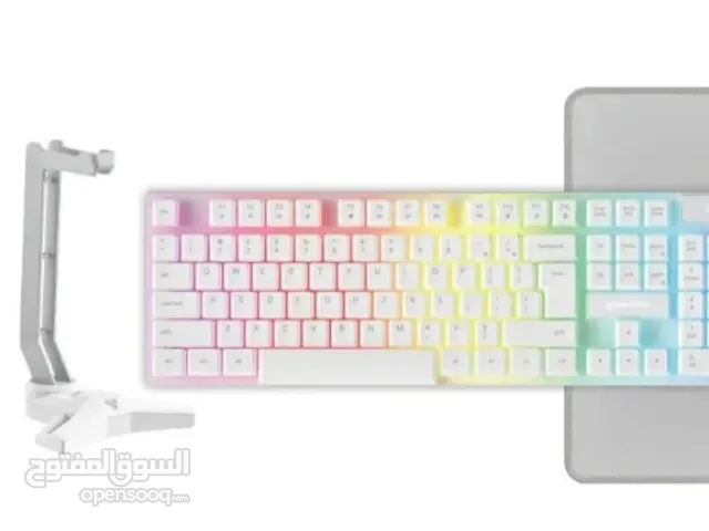 2شوف الوصف كيبورد +سماعة+حامل السماعة+ماوس+ماوس باد + RGB