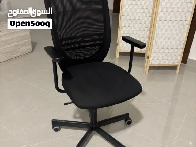 Ikea Office chair with armrests, black , wheel chair