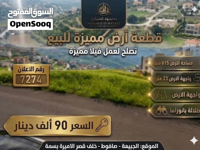 Residential Land for Sale in Amman Safut