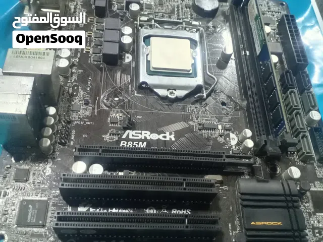 بورد جيل رابع +معالج i5 4570 +رام 8 جيجا  بسعر حرق