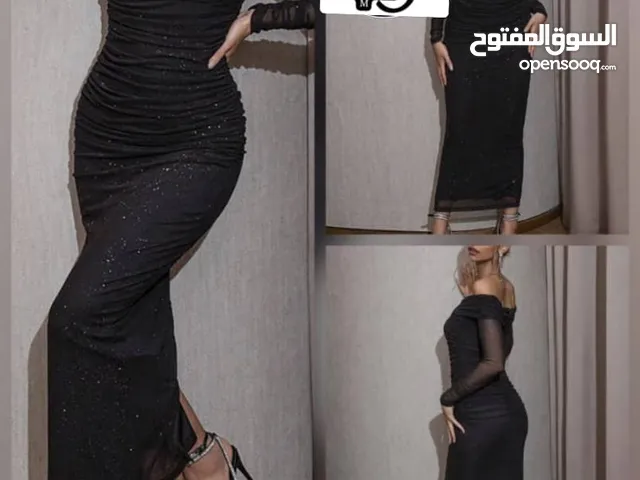 فستان تل مفصص