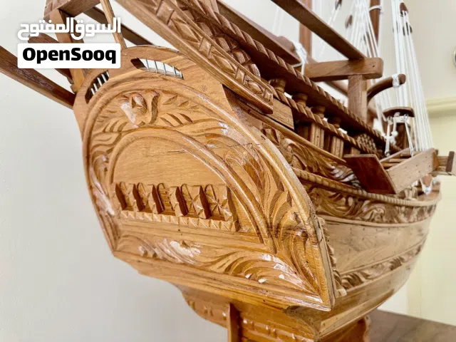 للبيع سفينة غنجة صنعت بحرفية عالية من خشب الساج بالكامل .