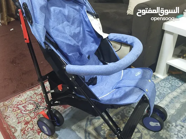 Toddler pram navy and black with six tyres and high quality belt