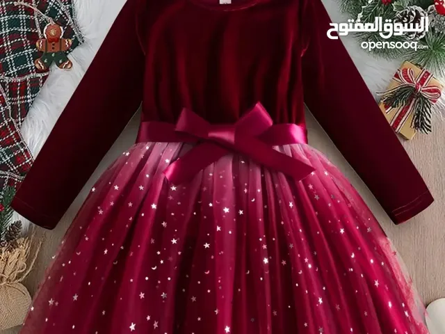 فستان لون خمري
