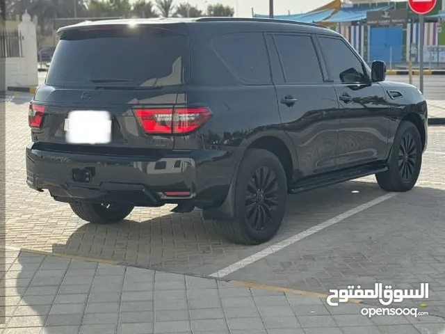 باترول نظيف موديل 2019 محول من الداخل والخارج إلى موديل 2023 فحص وكاله لون أسود ملكي