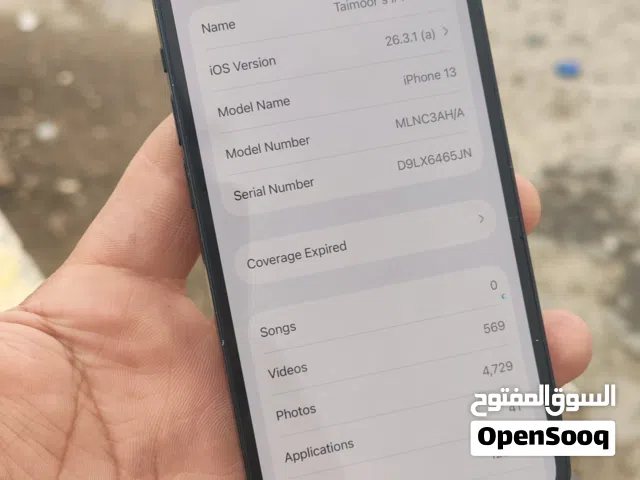 iPhone 13  with check warranty  آيفون 13 مع إمكانية التحقق من الضمان