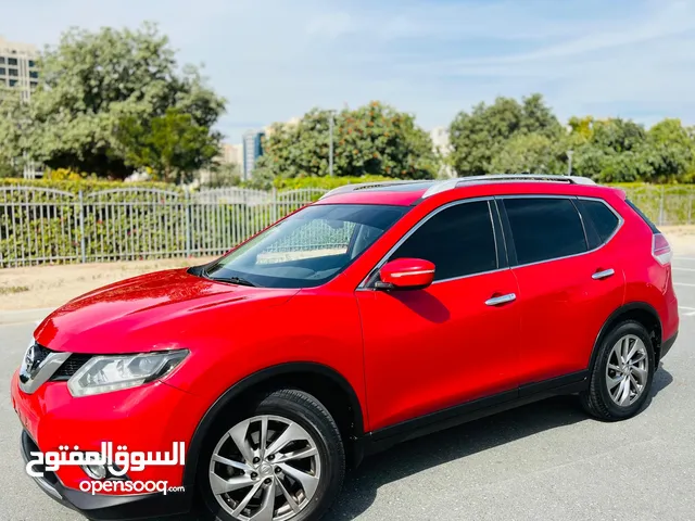 NISSAN XTRAIL 2015 RED GCC SL OPTION FULLY LOADED