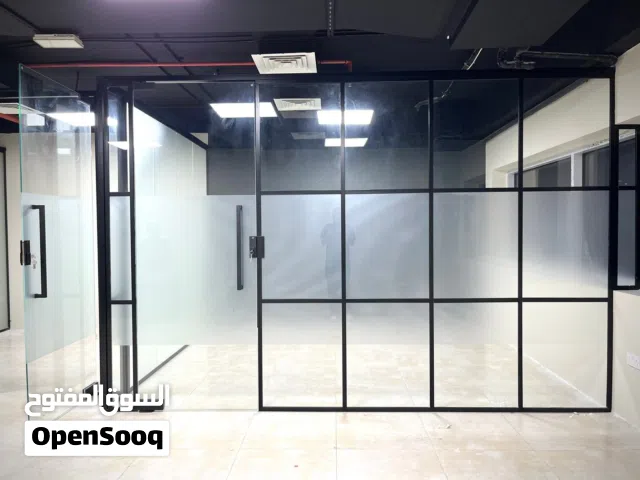 aluminum glass partition door  uae