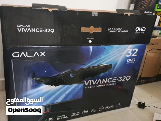 شاشة ألعاب جالاكس 32 بوصة QHD IPS (165Hz) بحالة ممتازة مع الكرتونة  GALAX Vivance-32Q Gaming Monito