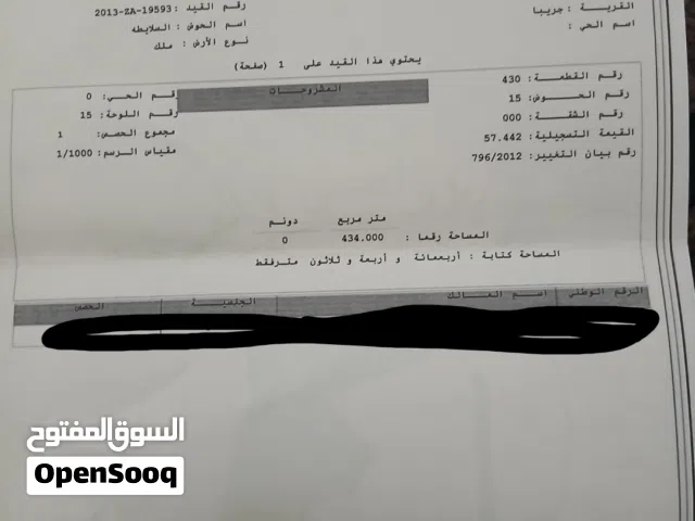 Residential Land for Sale in Zarqa Graiba