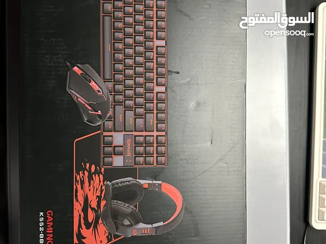 كيبورد + ماوس + سماعة + ميني باد