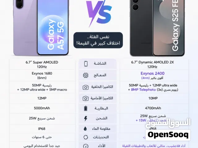 Samsung Galaxy S25 FE 8GB RAM 128GB جديد بسعر نار
