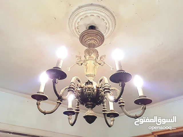 نجفة 6 لمبة ستيل نحاس 100 % تقيل صب وليس مواسير .. طراز فرنساوى
