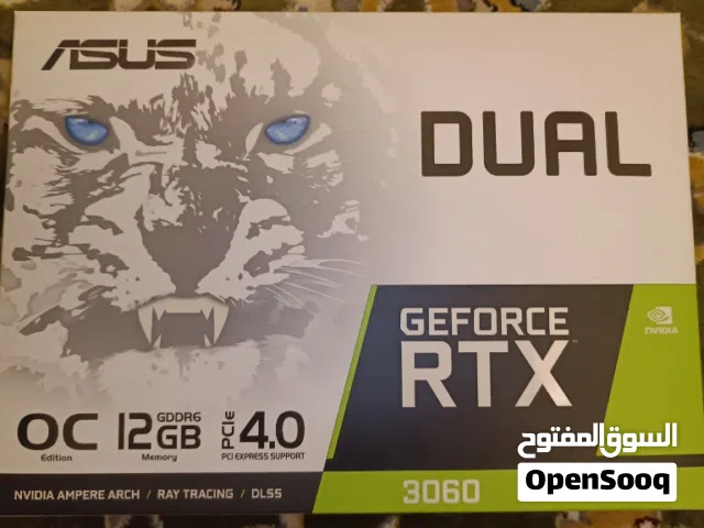 كرت شاشة ASUS Dual RTX 3060 12GB White Edition