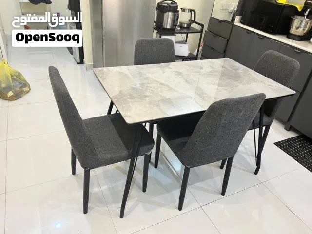 Dinning table marble top With 4 Chairs
