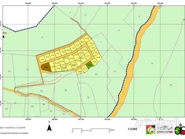 Residential Land for Sale in Ramallah and Al-Bireh Dahiat Al Rayhan