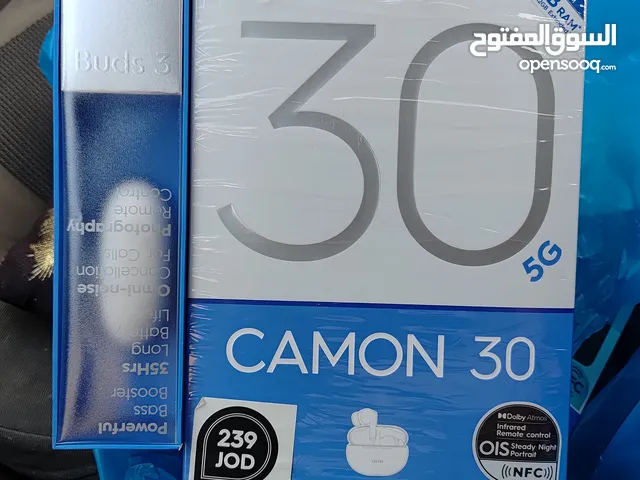 سماعه بلوتوث الشركة جديد بالكرتونة Kamon 30 5G رام 24 جيجا 256 مكفول سنة متوفر توصيل