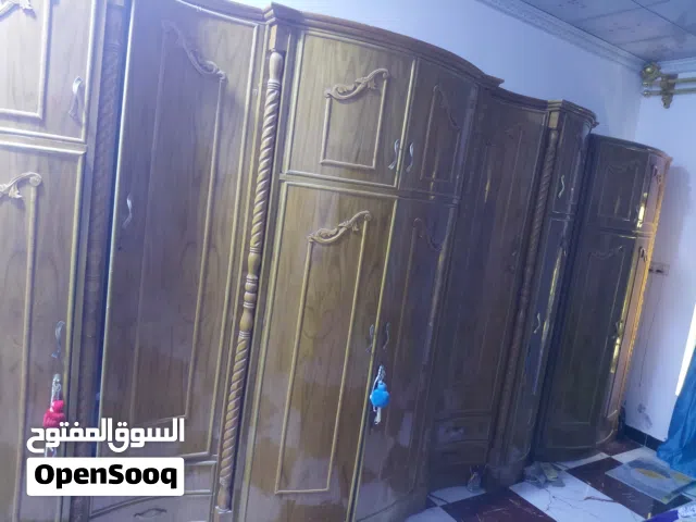 غرفه نوم صاج 5قطع اخشاب طابقين استعمال قليل (جديد )