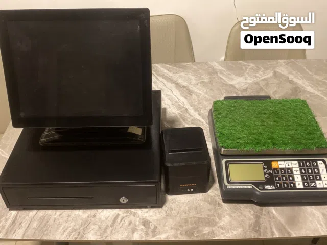 نقطة بيع سيستم وميزان اسباني وكاش وطابعة فواتير وطقم كاميرات و dvr للبيع