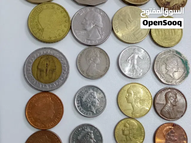 مجموعة من العملات قديم وجديد للبيع كامل 100 السعر نهائي