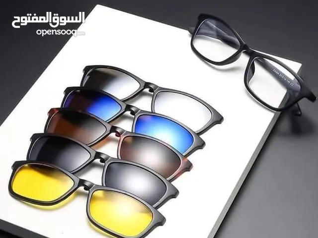 نظارات المغناطيسيه 6 في 1 ليلي نهاري   شمسي تحتوي على 6  عدسات نظاره نظارة القياده