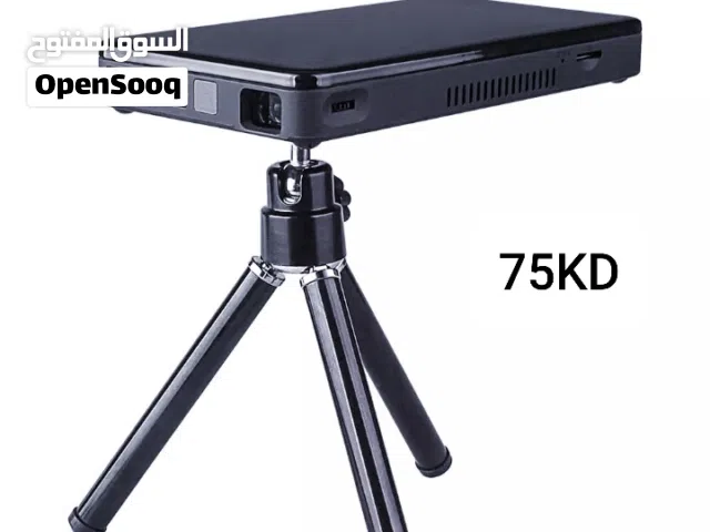 بروجكتر شحن 4K جديد SMART +WIFI +YOUTUBE +NETFLIX يشبك علي النت والموبايل بحجم الموبايل بسعر التصفيه